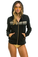 AVIATOR NATION HOODIE - VINTAGE Charcoal Size Medium