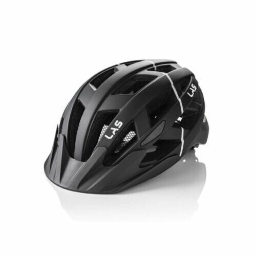 LAS Enigma Mountainbike Helm mit abnehmbarem Visier matt schwarz - Bild 2 von 11