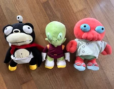 FUTURAMA 3 X plush toy Zoidberg Kif Nibbler 2013 Toynami stuffed Fox stuffy doll