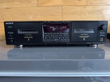SONY TC-WE675 Twin Cassette Tape Deck Dual Record. Serviced with Warranty