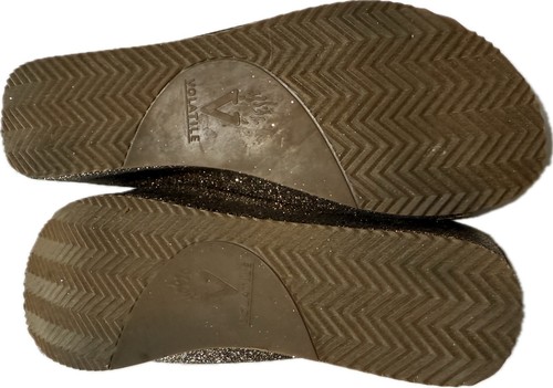 Volatile Bronze/Brown Glitter Wedge Sandals Women's Size 8 - Picture 7 of 8