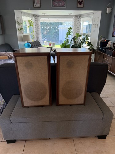  Original Large Advent OLA speakers slant nose walnut 1969 HENRY KLOSS design 👀