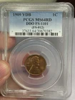 1909 VDB Double Die Obverse PCGS MS64 RD FS 1101