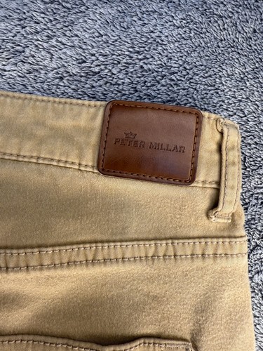 Size 34 - Peter Millar Men's Pants Khaki Five Pocket Chino Golf Stretch - Picture 5 of 7