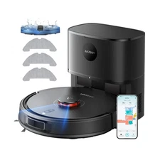 Robot Vacuum and Mop, Self-Emptying Robot Vacuum Cleaner with 5000Pa Suction,...