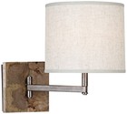 Robert Abbey Oliver Mango Wood 11 1/2" Swing Arm Wall Lamp
