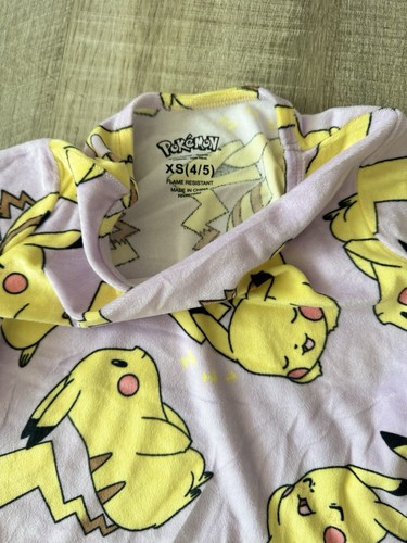 Pokémon Pikachu Girls Two Piece Pajamas Xs (4/5) NEW - Picture 4 of 5