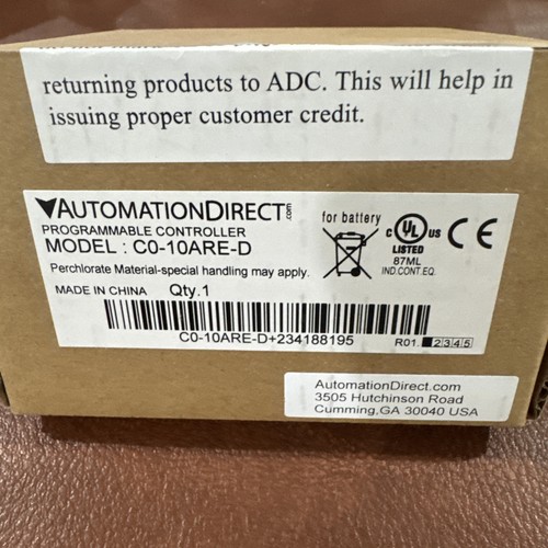 Automation Direct Click C0-10ARE-D 8pt in 6pt out Ethernet Programmable Control - Picture 3 of 5
