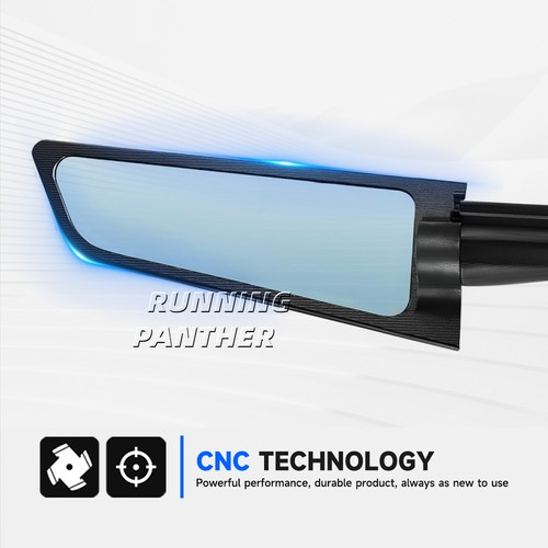Wing Adjustable Rotating w/ LED Light Rearview Side Mirrors For Yamaha YZF R1 M - Picture 9 of 17