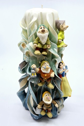 Disney Schneewittchen & sieben Zwerge großes Band Kerze 9,5" - Bild 6 von 10