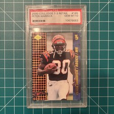 2000 Collector's Edge T3 - Retail #165 Peter Warrick (RC) GEM MINT 10