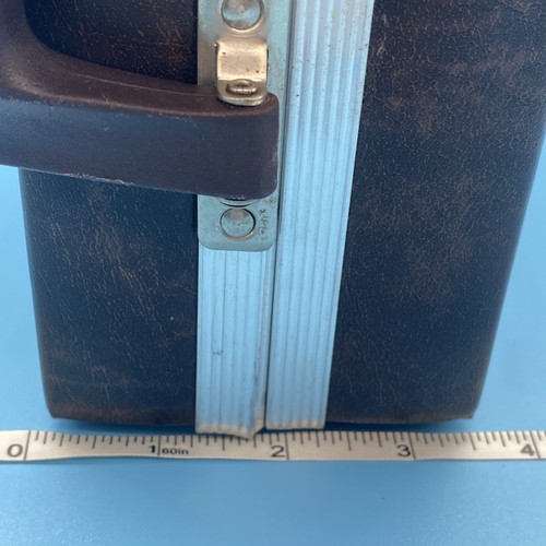 BMI Beaux Merzon Inc 16 Cassette Brown Carrying Case with Handle Vintage - Picture 19 of 20