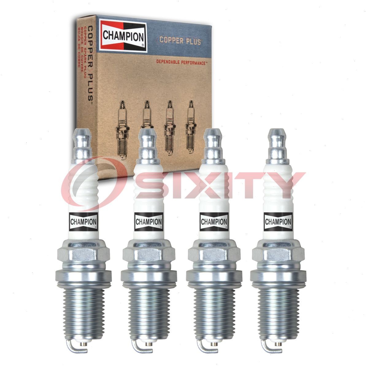 4 pc Champion Copper Plus Spark Plugs for 2003-2013 Toyota Matrix 1.8L 2.4L tn