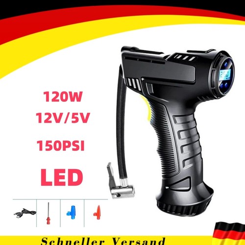Kabellose elektrische Reifenfüller Pumpe tragbar Reifen Luftkompressor Pumpe - Bild 9 von 14