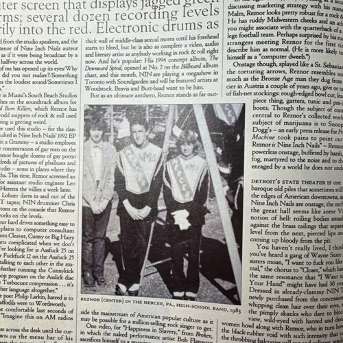 Rolling Stone Magazine Nine Inch Nails Trent Reznor Issue #690 September 8, 1994 - Picture 6 of 8
