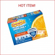 Emergen-C Immune+ Triple Action Immune Support Powder, BetaVia (R) (30ct) 1000mg