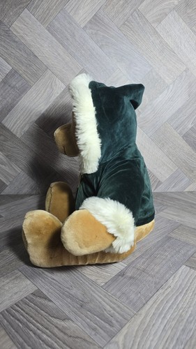 Harrods Christmas 2001 Scott Collectable Teddy Bear In Dark Green Jacket VGC - Picture 3 of 12