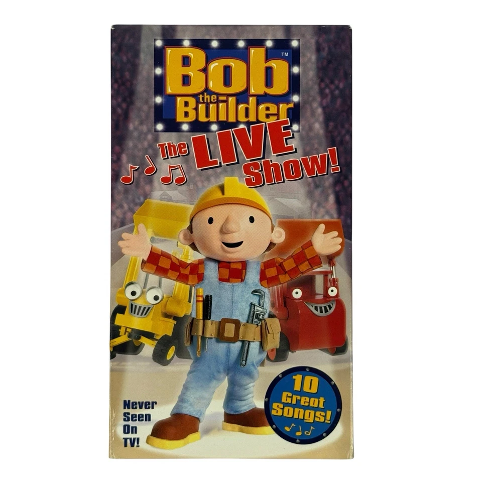 Bob the Builder the Live Show (VHS, 2004) Hit Entertainment- RARE - Image 2 of 4