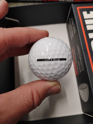 Cut Blue Golf Balls, 4 Piece Urethane (One Dozen) - White - Picture 12 of 16