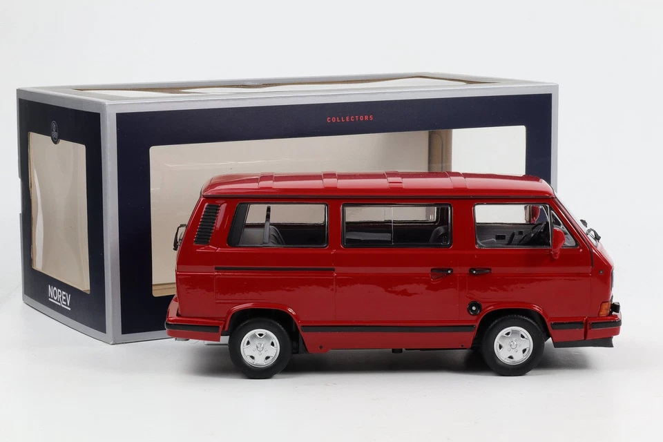 1:18 Norev VW Volkswagen Bus T3 Redstar Multivan 1990 Limited Diecast 188542 - Image 3 of 4
