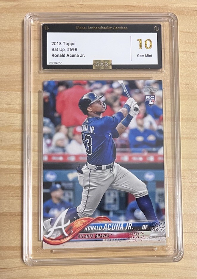 2018 Topps Ronald Acuna Jr. #698 RC VAR Atlanta Braves PSA 10