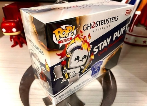 ! GITD! On Fire STAY-PUFT # 936 Funko POP! & Gr. LARGE TEE T-Shirt GHOSTBUSTERS - Bild 2 von 5