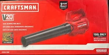 CRAFTSMAN V20 CORDLESS LEAF BLOWER, HARD SURFACE, BARE TOOL, CMCBL700B - RED