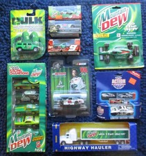 9 MTN DEW COLLECTIBLES Racing Champions 5 Pk  DALE EARNHARDT JR #88 Hulk Hummer+