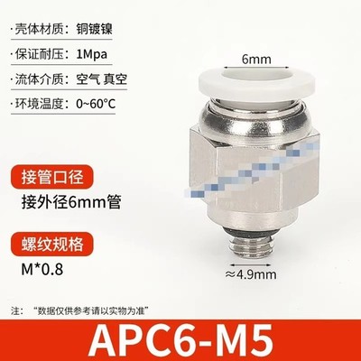 20PCS Neu APC6-M5 connector #TT