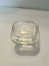 Fire King Vintage Oven Ware Clear Glass Refrigerator Dish No Chips