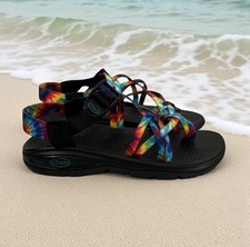Chaco ZVOLV X2 Tie Dye Strappy Sandals Women's Size 7 Adjustable Straps Shoes