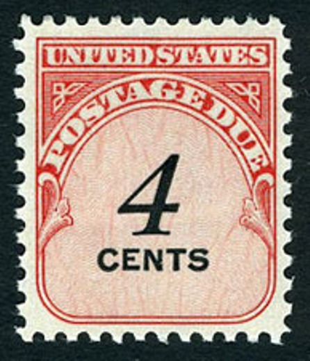 1959 4c Postage Due Carmine Rose & Black Scott J92 Mint 1959 4c Postage Due Carmine Rose & Black Scott J92 Mint
