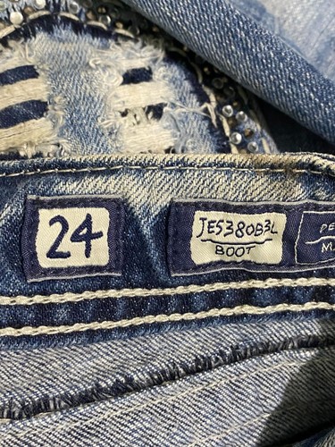 Miss Me JE5380B3L Boot Cut Denim Jeans w/ Embellished Pocket 24x36 Women's C443 - Picture 4 of 7