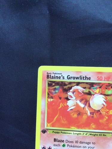Pokemon Karten: Gym Heroes 1. Edition Common: Blaine's Growlithe 62/132 - Bild 2 von 10