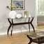 sofa hall console table glass top display shelf wood modern elegant living room