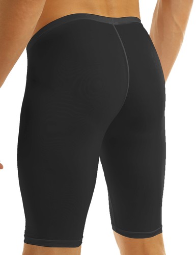 Men Quick Dry Shorts Pants Compression Tights Sports Gym Trunks Skinny Swimsuit - Foto 3 di 28