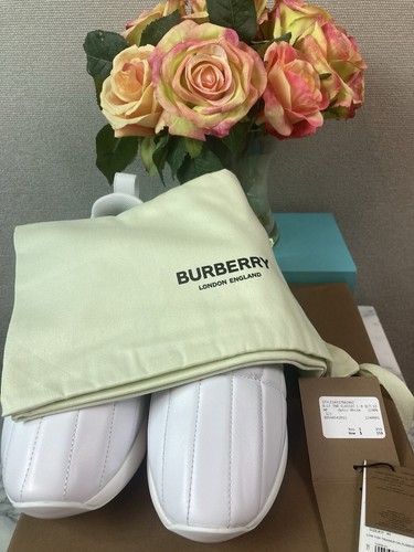 NWT Burberry Women’s Optic White Low Top Trainer Sneakers - EU Size 40 = US 10 - Picture 10 of 10