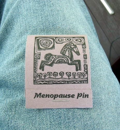 Alice Steely 1997 Menopause Pin Life's Rider NEW - Picture 2 of 3