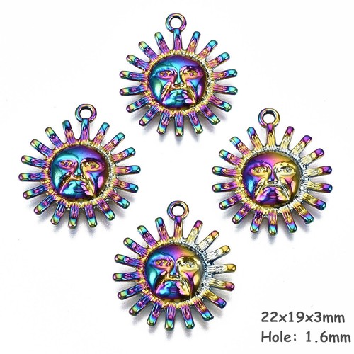 20pcs Tiny Charms Rainbow Color Alloy Pendants for Keychain & Bracelets - Picture 110 of 127