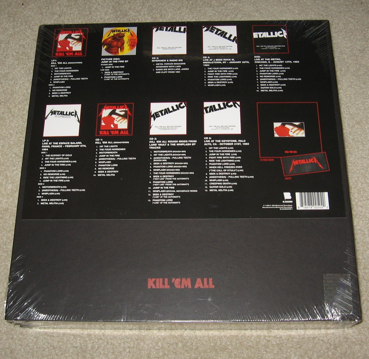 Sealed】Metallica Kill 'Em All Box