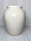 NELSON McCOY POTTERY, SEMI MATTE WHITE OIL JAR, FLOOR VASE, VERY LARGE, NICE~~~