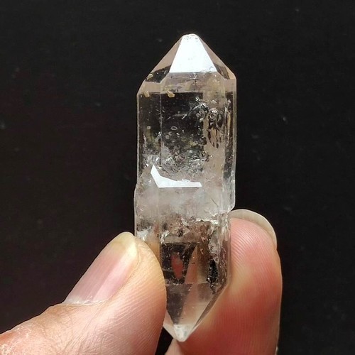 15g Natural Clear Skeletal Crystal Quartz Double Terminating Healing 3459 - Picture 5 of 14