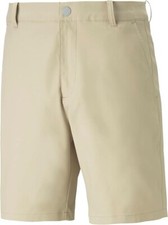 PUMA Dealer Men's Golf Shorts Alabaster 8" Inseam
