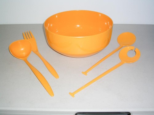 Rosti Denmark Soren Andersen Mepal Melamine Design Salad Bowl 2040 + 4 Serving - Picture 1 of 4