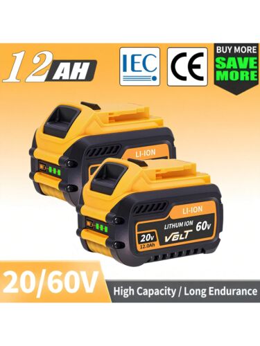 12.0Ah High Capacity Battery for 20V/60V MAX, Fits DCB606-209, NEW - Picture 13 of 15