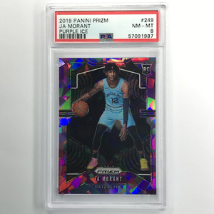 2019-20 Prizm Ja Morant Rookie Purple Ice 149/149 Psa 8