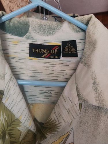 Lot Of 2 Button Down Hawaiian Shirts 100% Rayon Large Orig. Island Sport & Thums - Picture 6 of 7