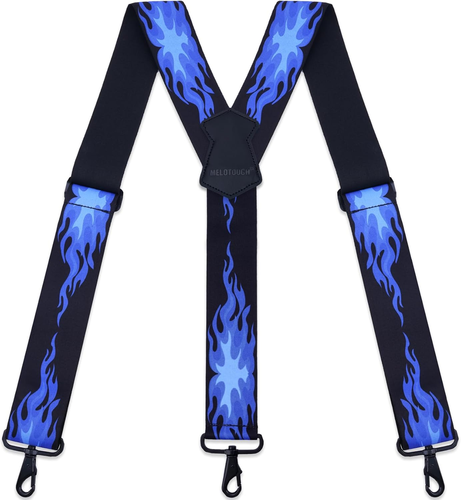 Suspenders for Men 2 Inch Wide Y Back Adjustable Elastic Big and Tall Suspenders - Picture 10 of 12