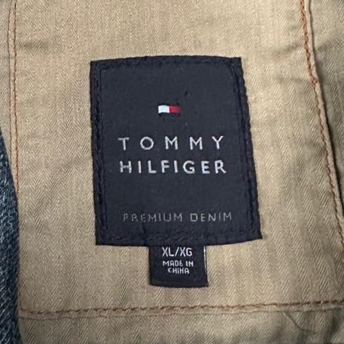 Tommy Hilfiger Denim Jeansjacke Y2K Herren Blau Wappen Logo XL - Bild 5 von 15