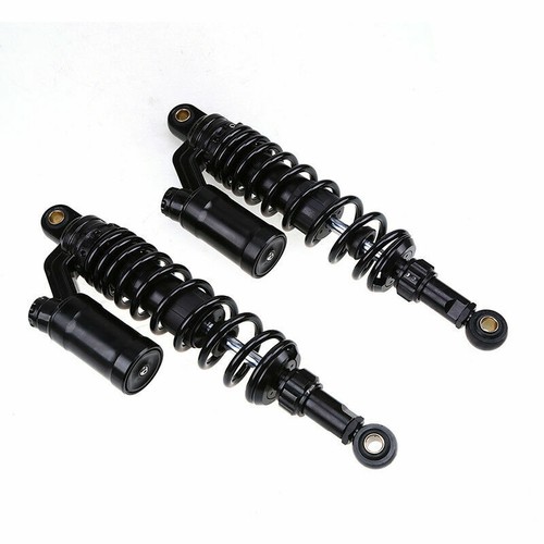 Pair 350mm Motorcycle Rear Air Shock Absorber Suspension ATV Dirt Bike Universal - Picture 3 of 12